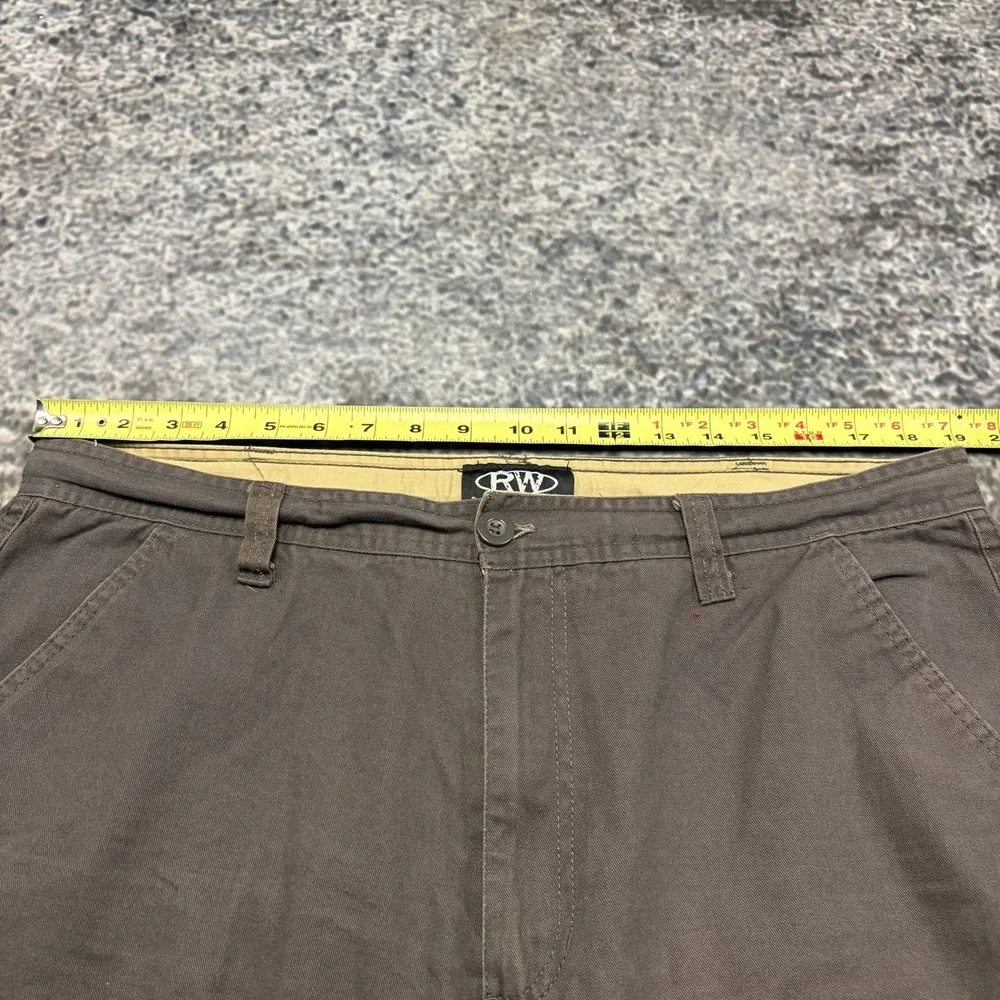 Rugged Wear Cargo Shorts Mens 38 Brown Outdoor Utility Hiking Skater Y2K